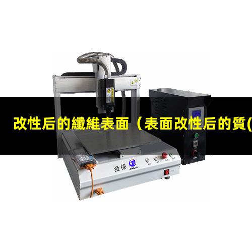 改性后的纖維表面