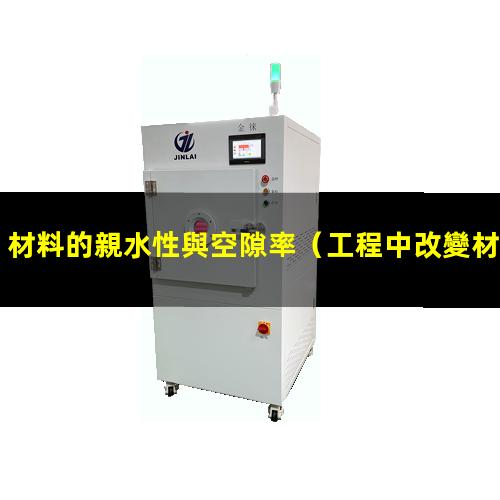 材料的親水性與空隙率