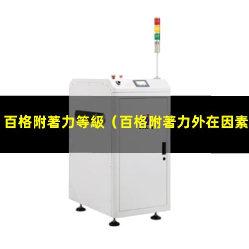 百格附著力等級