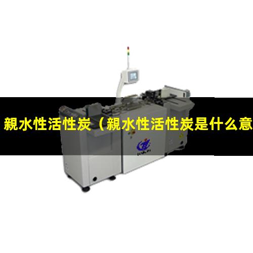 親水性活性炭