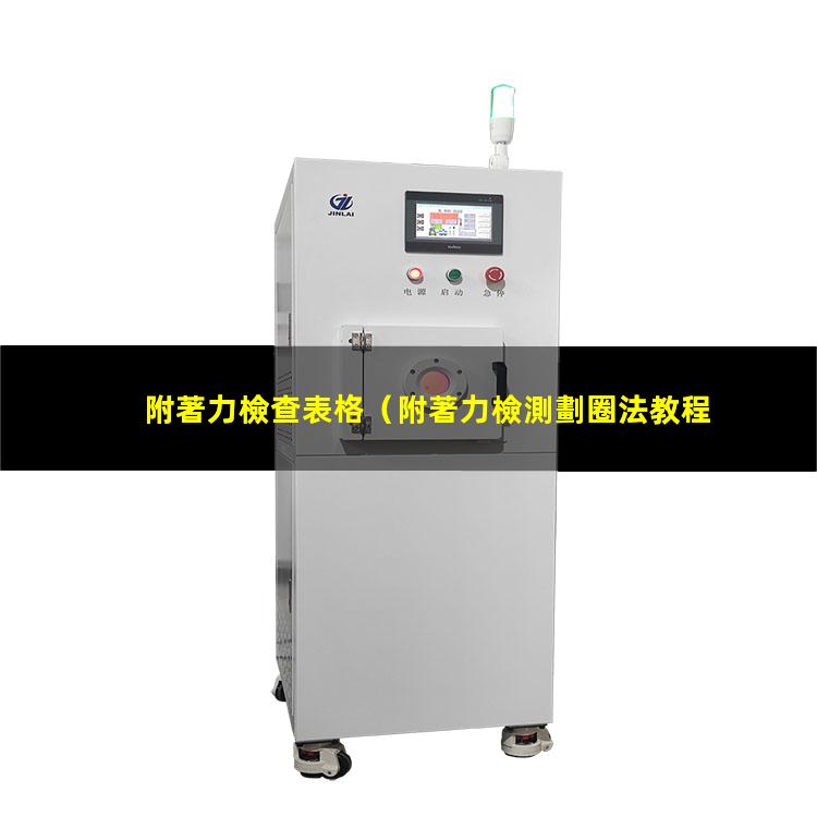 附著力檢查表格